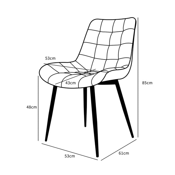 Eetkamerstoel Amber Leather Donkerbruin