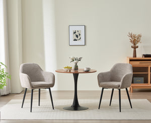 Eetkamerstoel June Bouclé Taupe