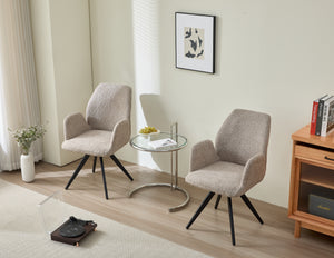 Eetkamerstoel Britt Bouclé Taupe