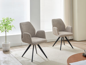 Eetkamerstoel Britt Bouclé Taupe