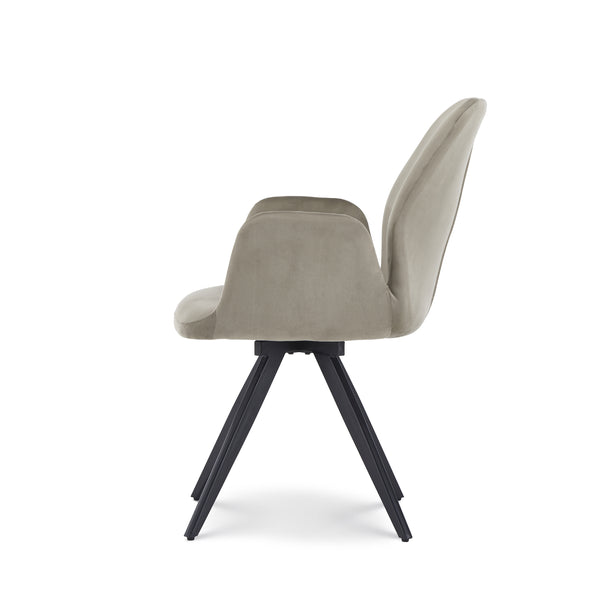 Eetkamerstoel Britt Velvet Beige