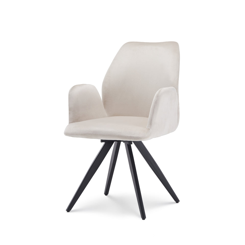 Eetkamerstoel Britt Velvet Champagne