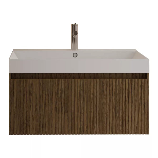 Gliss Design Timotheus badmeubel met ribbelfront Castle Brown