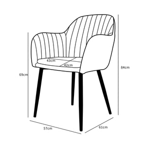 Eetkamerstoel Isa roze