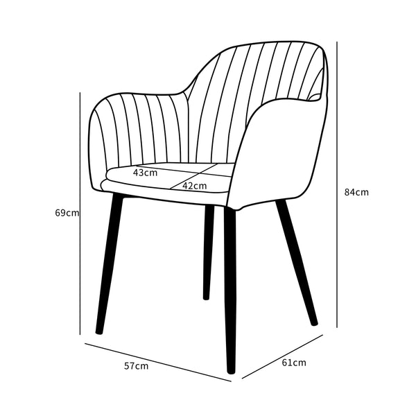 Eetkamerstoel Isa roze