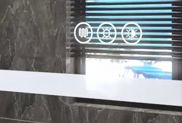 Saniclear Denver Black 2.0 spiegel met verwarming, direct en indirect licht mat zwart 50x100cm