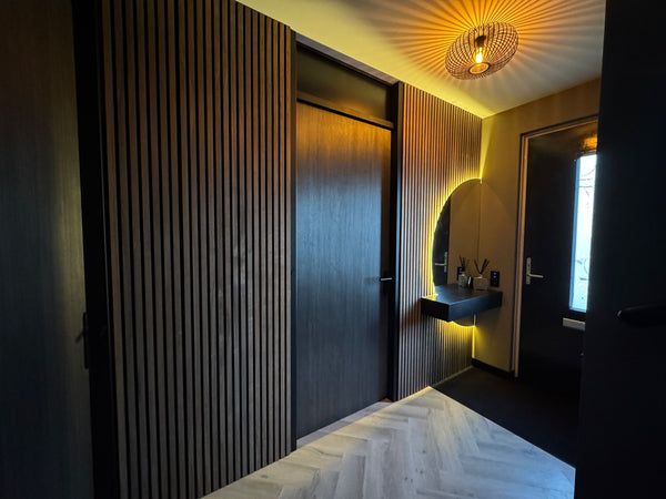 Akoustische wandpanelen - Walnoot - 270x60cm