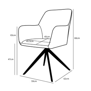 Eetkamerstoel Lynn teddy gebroken wit