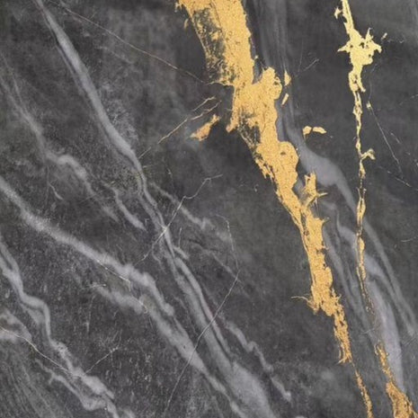 PVC marmeren wandpanelen - Hoogglans Grigio Orobico Gold  - 260x122cm