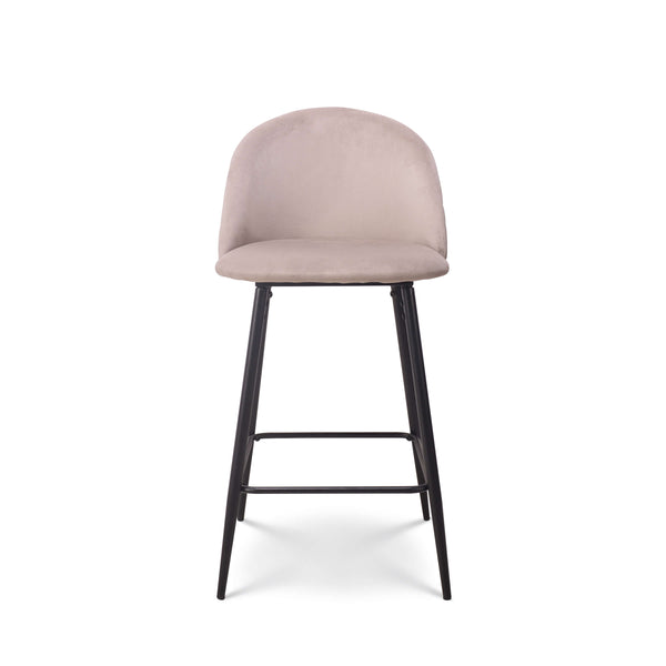 Barkruk Roos velvet beige
