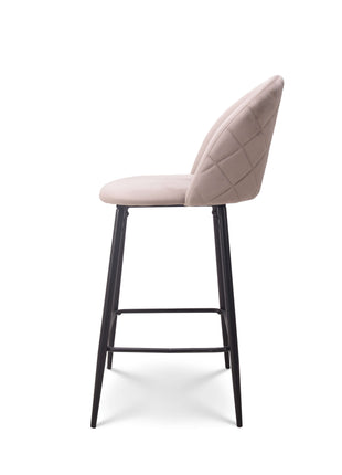 Barkruk Roos velvet beige