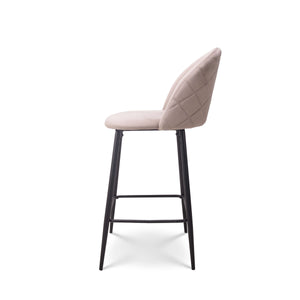 Barkruk Roos velvet beige