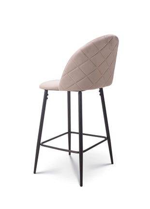 Barkruk Roos velvet beige