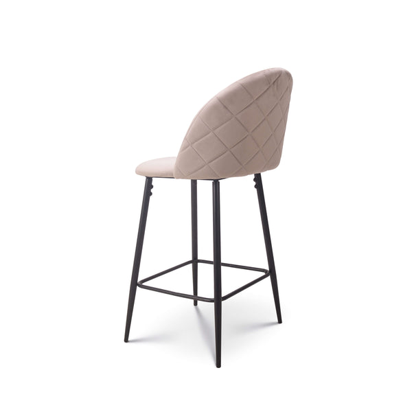 Barkruk Roos velvet beige