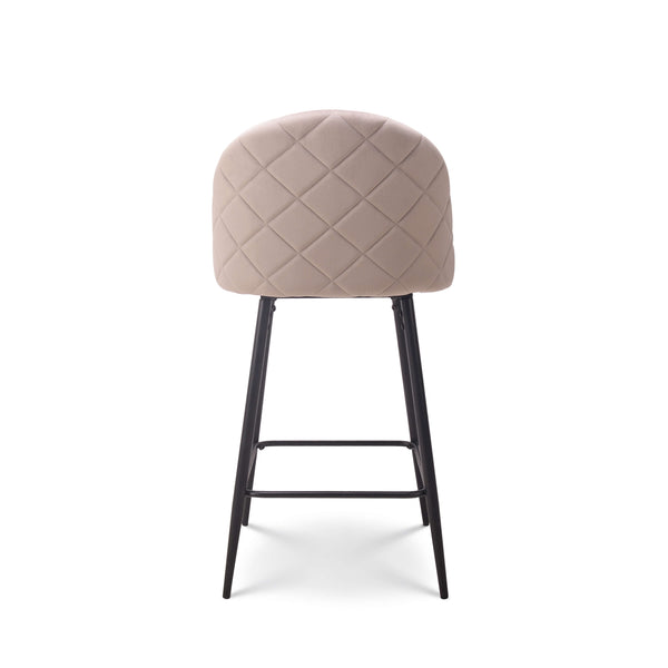 Barkruk Roos velvet beige