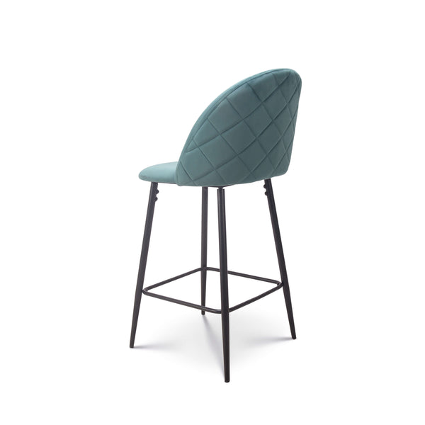 Barkruk Roos velvet petrol