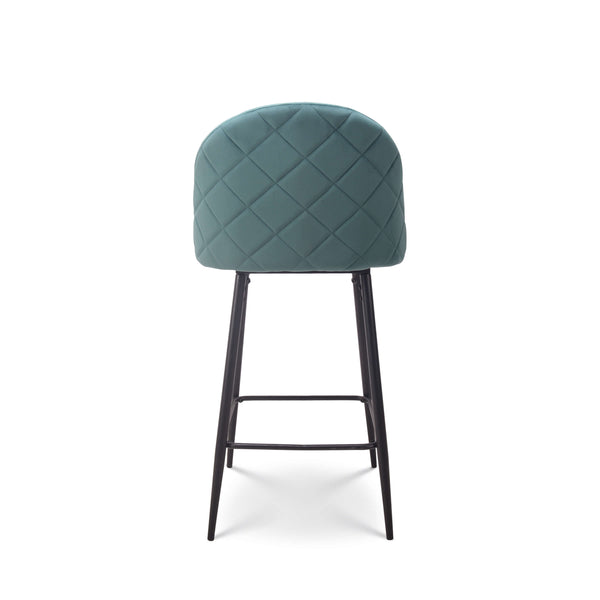 Barkruk Roos velvet petrol