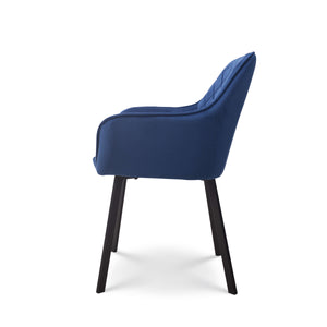 Eetkamerstoel Bella blauw