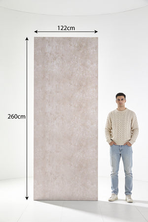PVC marmeren wandpanelen - Crema Marfil Mat Beige - 260x122cm
