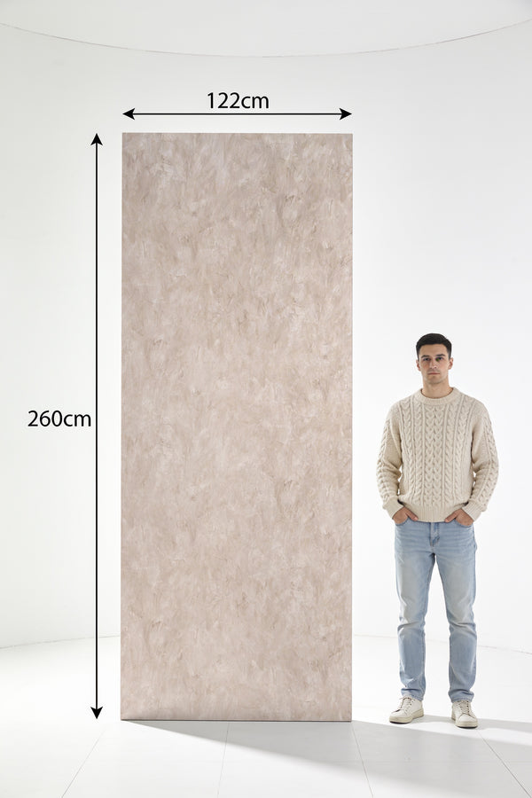 SPC marmeren wandpanelen - Sahara Marmer Mat Beige/Taupe - 260x122cm