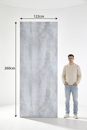 SPC marmeren wandpanelen - Stone grey Mat Grijs - 260x122cm