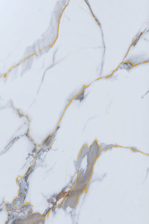 PVC marmeren wandpanelen - Calacatta Gold matte  - 260x122cm