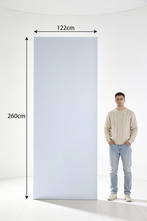 PVC marmeren wandpanelen - effen wit matte - 260x122cm