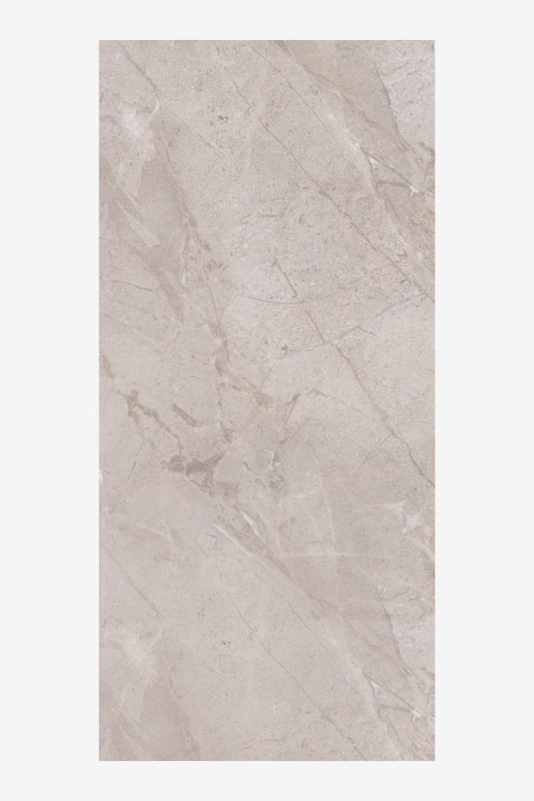 PVC marmeren wandpanelen - Hoogglans Glazed Taupe Marble - 260x122cm