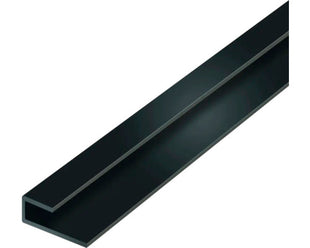 Eindprofiel wandpanelen - Zwart - 300cm - Aluminium