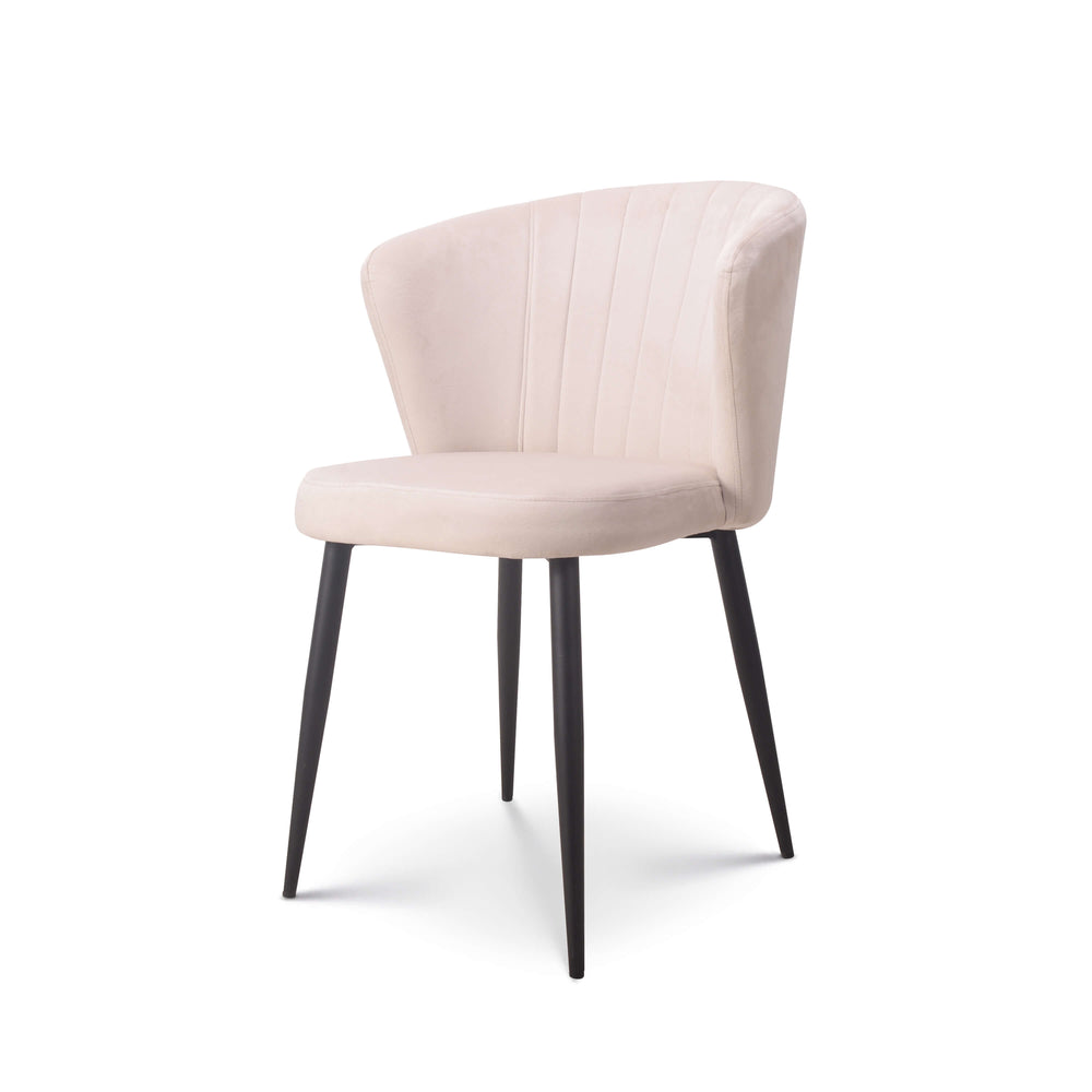 Eetkamerstoel Fay velvet champagne