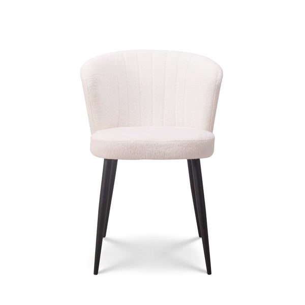 Eetkamerstoel Fay teddy wit