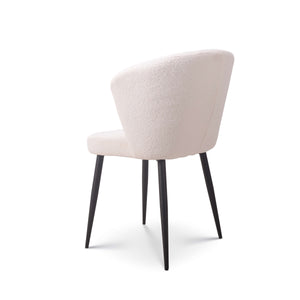 Eetkamerstoel Fay teddy wit