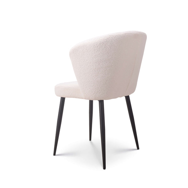 Eetkamerstoel Fay teddy wit