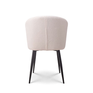 Eetkamerstoel Fay teddy wit