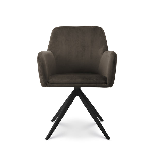 Eetkamerstoel Lynn donkerbruin