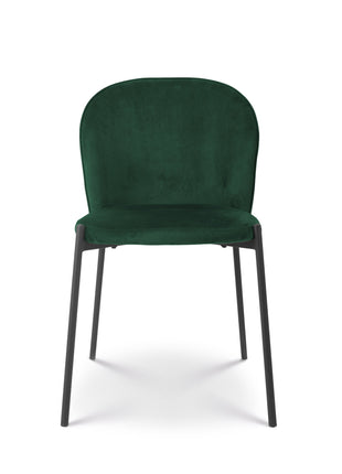 Eetkamerstoel Liza velvet groen