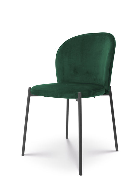 Eetkamerstoel Liza velvet groen