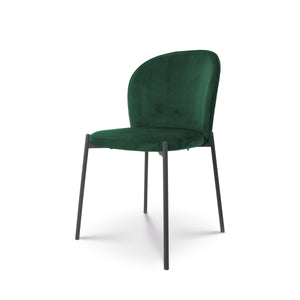 Eetkamerstoel Liza velvet groen