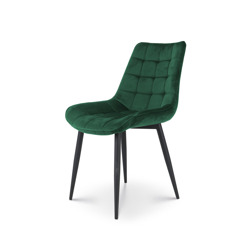 Eetkamerstoel Amber velvet groen