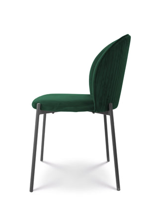 Eetkamerstoel Liza velvet groen