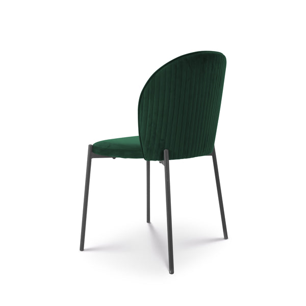 Eetkamerstoel Liza velvet groen