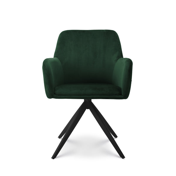 Eetkamerstoel Lynn donkergroen