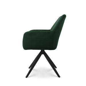 Eetkamerstoel Lynn donkergroen