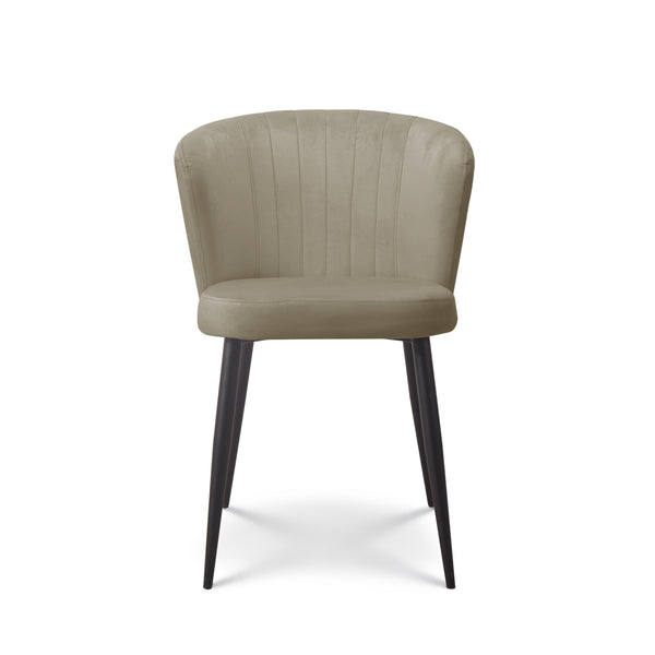 Eetkamerstoel Fay velvet Beige