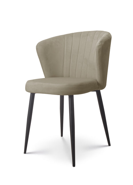 Eetkamerstoel Fay velvet Beige