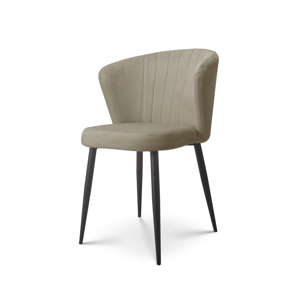 Eetkamerstoel Fay velvet Beige