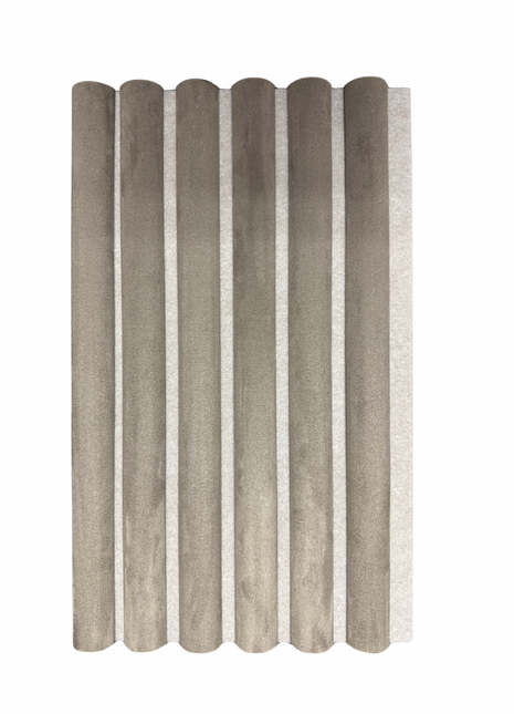 Suede Akoustische wandpanelen - beige - 270x60cm