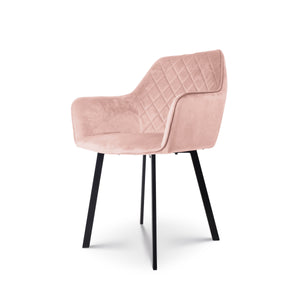 Eetkamerstoel Bella roze