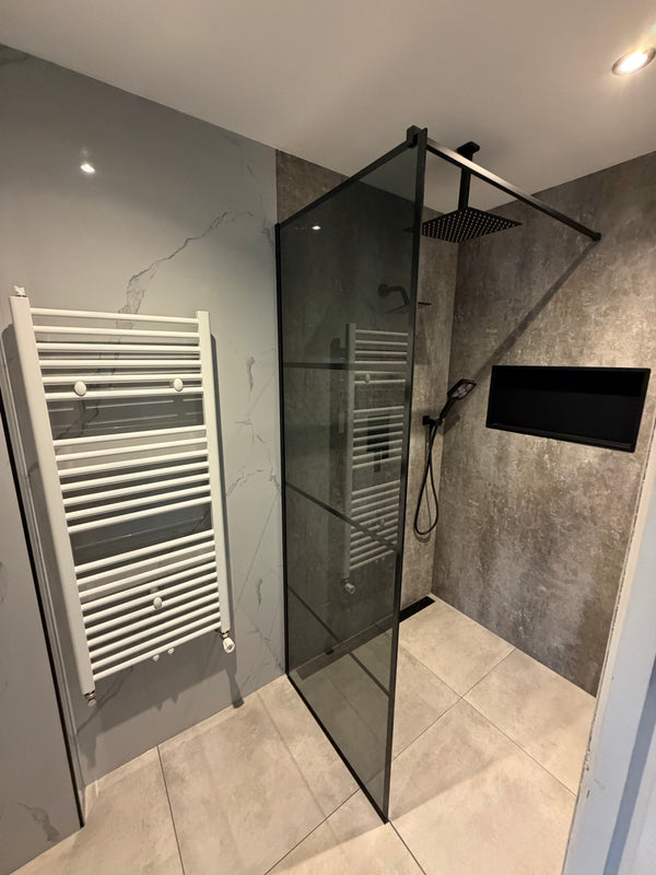 SPC marmeren wandpanelen - Stone grey Mat Grijs - 260x122cm
