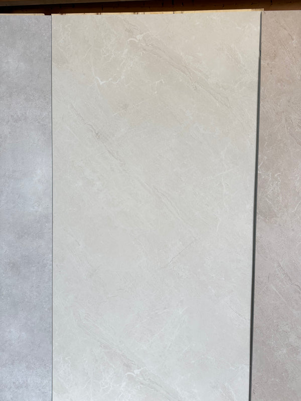 SPC marmeren wandpanelen - Urban light concrete beige - 263x122cm 4mm (Met kliksysteem)